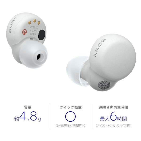 フルワイヤレスイヤホン LinkBuds S ホワイト WF-LS900NWC [ワイヤレス