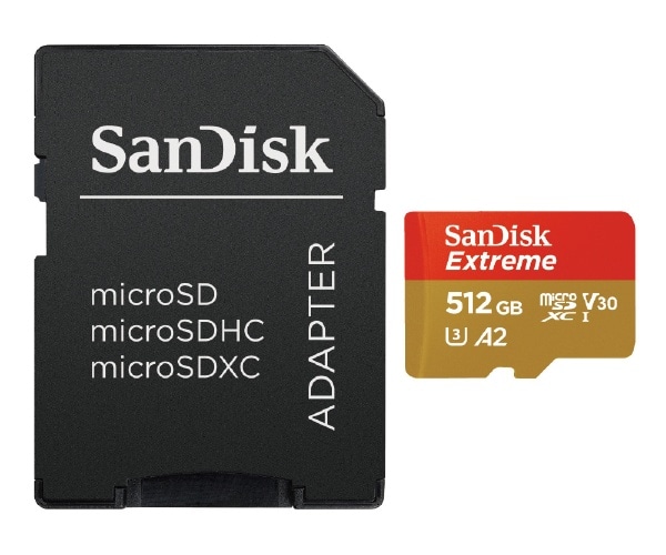 SanDisk Extreme microSDXC UHS-Iカード 512GB SDSQXAV-512G-JN3MD SDSQXAV-512G- JN3MD [Class10 /512GB](ブラック): ビックカメラ｜JRE MALL