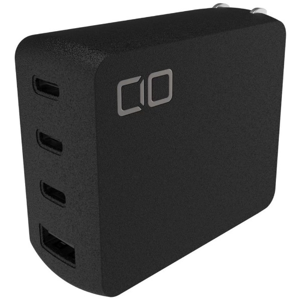 NovaPort QUAD 100W GaN急速充電器 USB-C×3、USB-A×1ポート ブラック