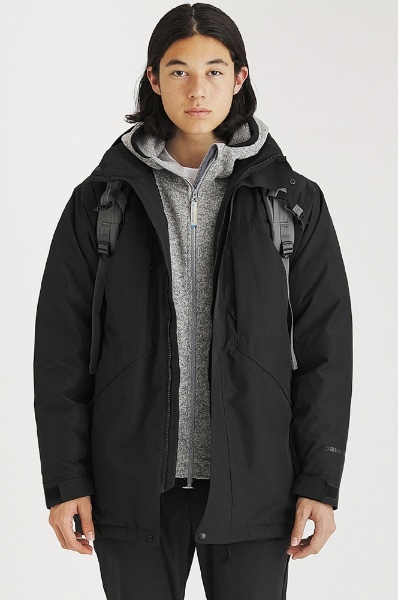 メンズ shuttle down coat シャトル ダウン コート(Sサイズ/Black