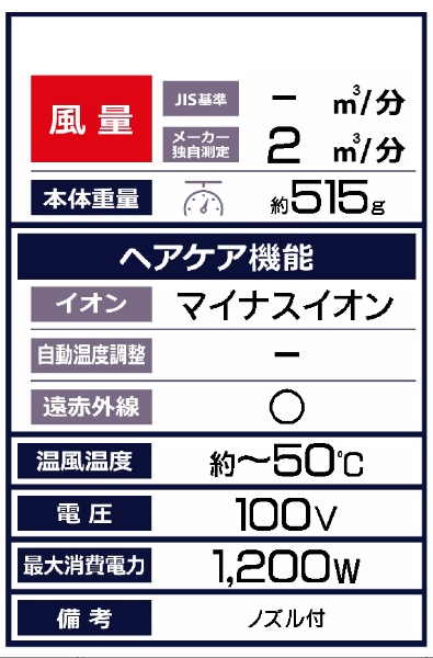 ヘアードライヤー イオンドライヤー 遠赤外線 micola（ミコラ） ブルー