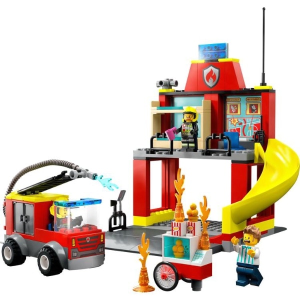 LEGO レゴ シティ 消防署と消防車 60375(60375ｼｮｳﾎﾞｳｼｬ): ビックカメラ