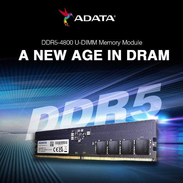 増設メモリ DDR5-4800 ブラック AD5U480032G-DT [DIMM DDR5 /32GB /2枚