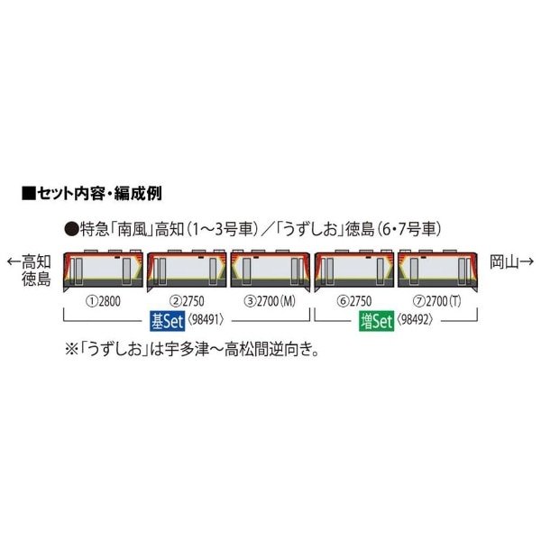 Nゲージ】98492 JR 2700系特急ディーゼルカー増結セット TOMIX(98492