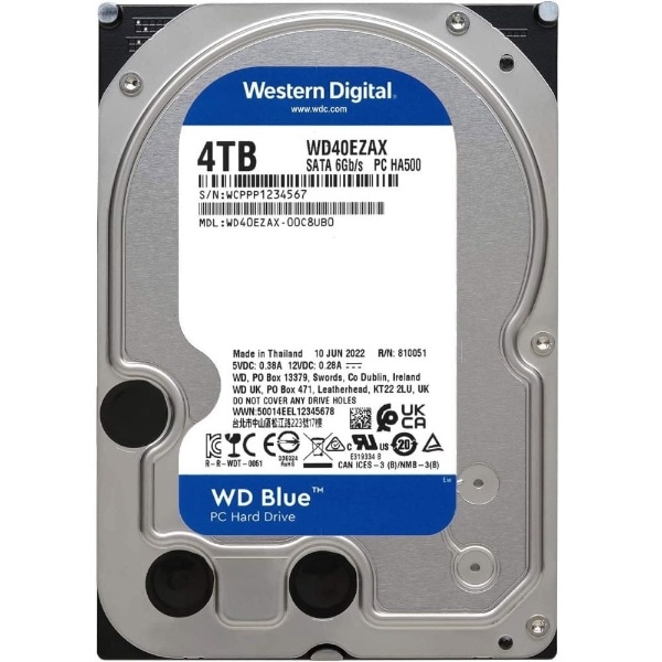 WD Blue WD40EZAX 4TB SATA 内蔵HDD-