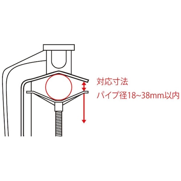 富士倉 ＬＥＤ－１０Ｗ～３０Ｗ投光器用ミニクランプ OP-009(OP-009