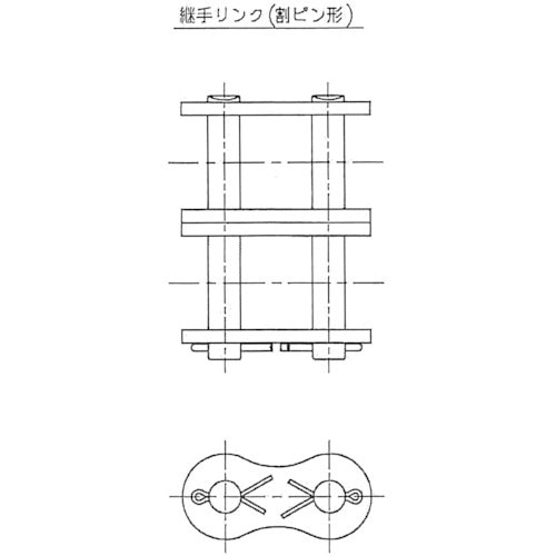 ＥＮＵＭＡ ＥＫ１００Ｄ－２列割ピンタイプジョイントリンク EK100D-2