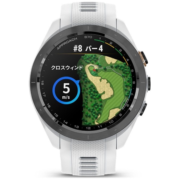 Suica対応】GPS ゴルフナビ GARMIN(ガーミン) Approach S70 42mm