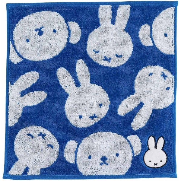 miffy（ミッフィー）タオルハンカチ ミッフィーとボリス ブルー 000195