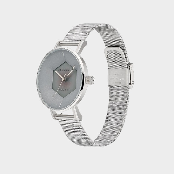 Volare Solar Silver Mesh Strap 34mm WVS23SR001W KLASSE14 シルバー