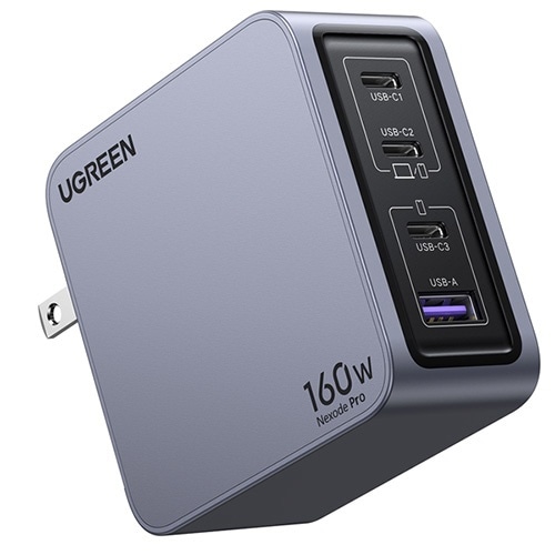 UGREEN Nexode Pro 急速充電器 160W GaN 3C1A 4ポート USB-C to USB-C