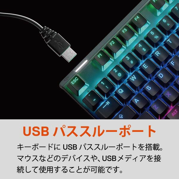 ゲーミングキーボード Apex 7 TKL Blue Switch JP 64756 [有線 /USB