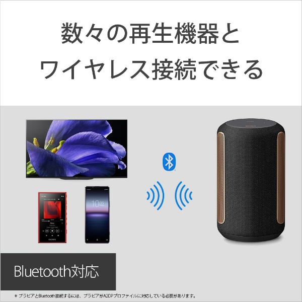 ブルートゥーススピーカー ブラック SRS-RA3000BM [Bluetooth対応 /Wi