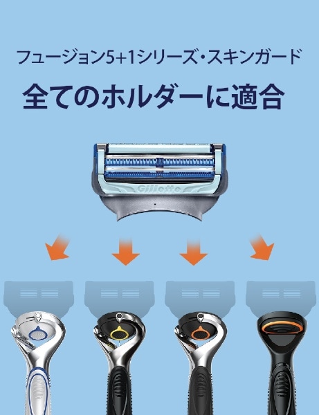 Gillette（ジレット）スキンガードパワー替刃4個入(ｽｷﾝﾊﾟﾜｶｴﾊﾞ4B