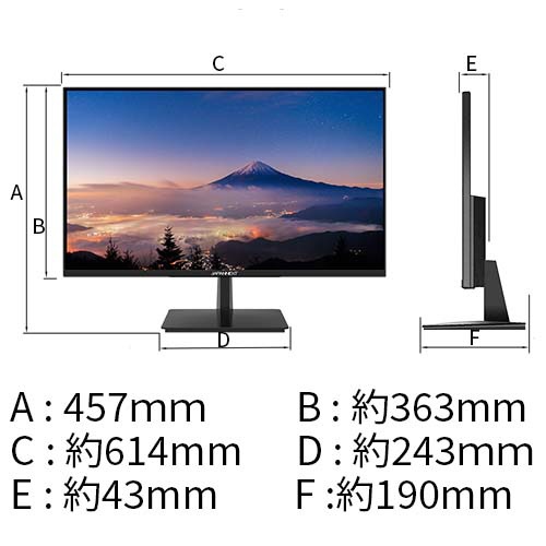 PCモニター JN-IPS2706UHDR [27型 /4K(3840×2160） /ワイド](ブラック