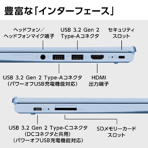 ノートパソコン LAVIE N13(N1335/FAM) メタリックライトブルー PC