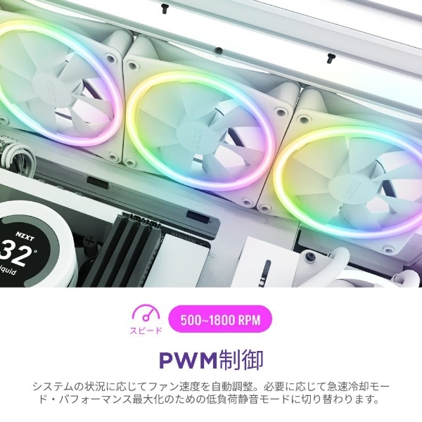 ケースファンｘ3 [120mm /1800RPM] ＋コントローラー F Series RGB DUO