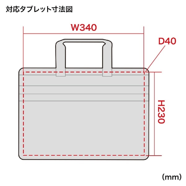 らくらくタブレットPCキャリー（12.5インチ・鍵付き・ブラック） BAG