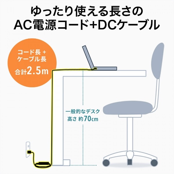 ノートパソコン用ACアダプタ（65W・マルチタイプ） ACA-DC88ML