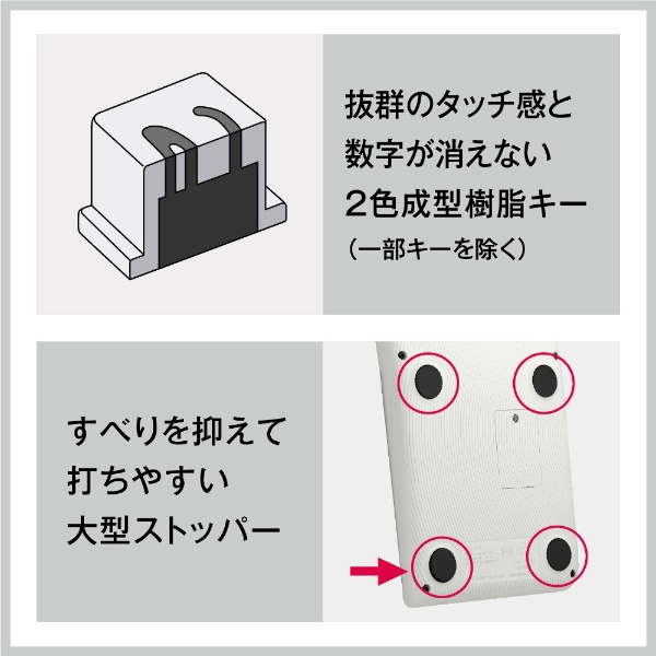 人間工学電卓 ジャストタイプ・右手用 ブラック JE-12D-BK-N [12桁 