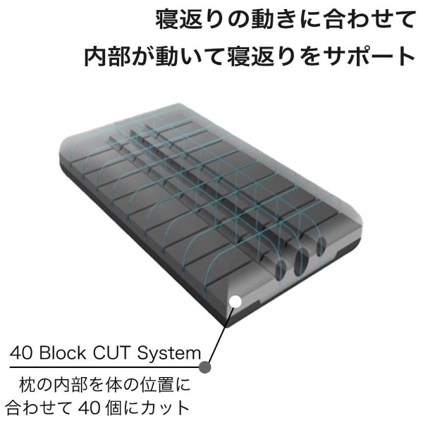 活性炭配合 3D立体無重力枕「炭眠」（Sサイズ）(sumimin03