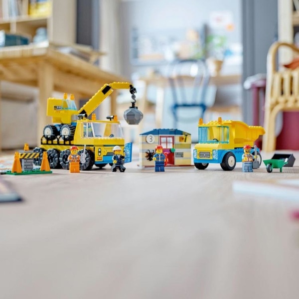 LEGO（レゴ） 60391 シティ トラックと鉄球クレーン車(ﾚｺﾞ60391ﾄﾗｯｸﾃｯ