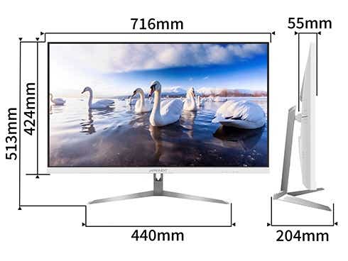 PCモニター ホワイト JN-IPS315UHD-W [31.5型 /4K(3840×2160） /ワイド