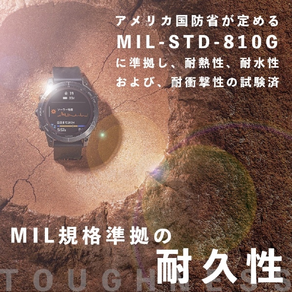 010-02541-43 fenix 7X Sapphire Dual Power 【Suica対応】 GARMIN Ti