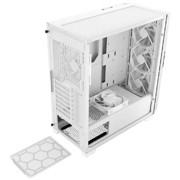 PCケース [ATX /Micro ATX /Mini-ITX] ホワイト DF700 FLUX WHITE