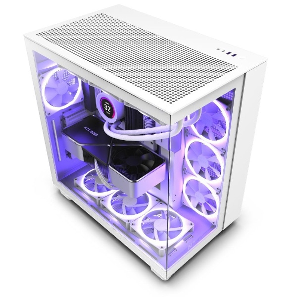 PCケース [ATX /Micro ATX /Mini-ITX] H9 Flow ホワイト CM-H91FW-01