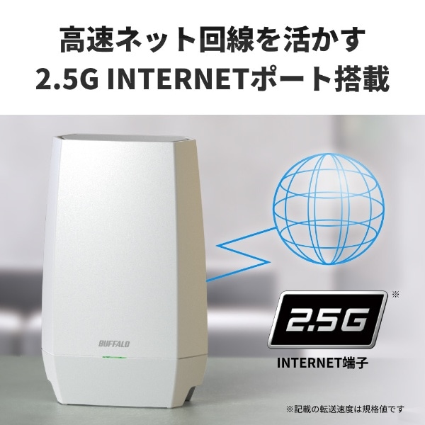 Wi-Fiルーター 2401+2401+573Mbps AirStation(単体・ネット脅威