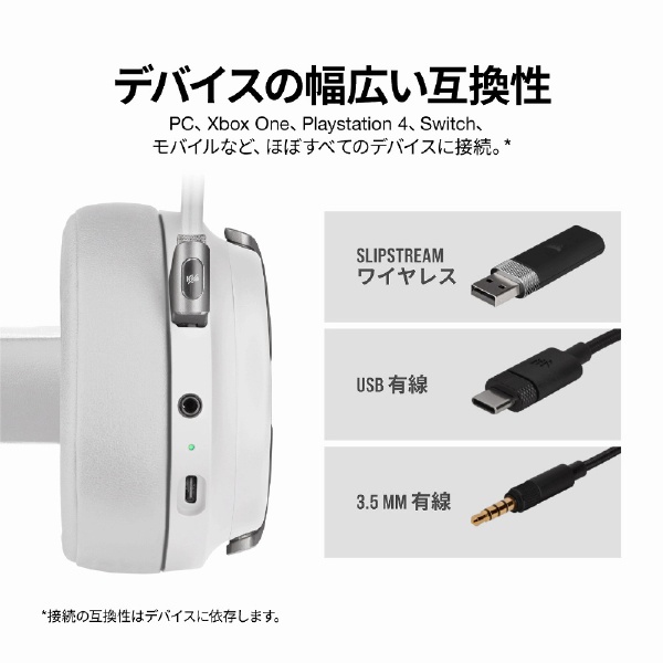 ゲーミングヘッドセット VIRTUOSO RGB WIRELESS White ホワイト CA