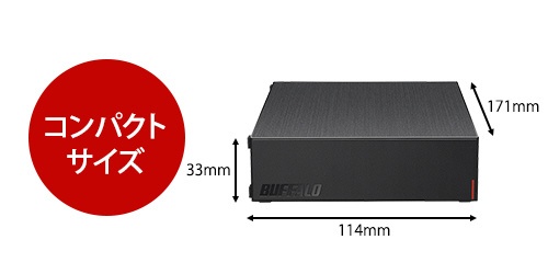 HD-LE4U3-BB 外付けHDD USB-A接続 テレビ・パソコン両対応 ブラック