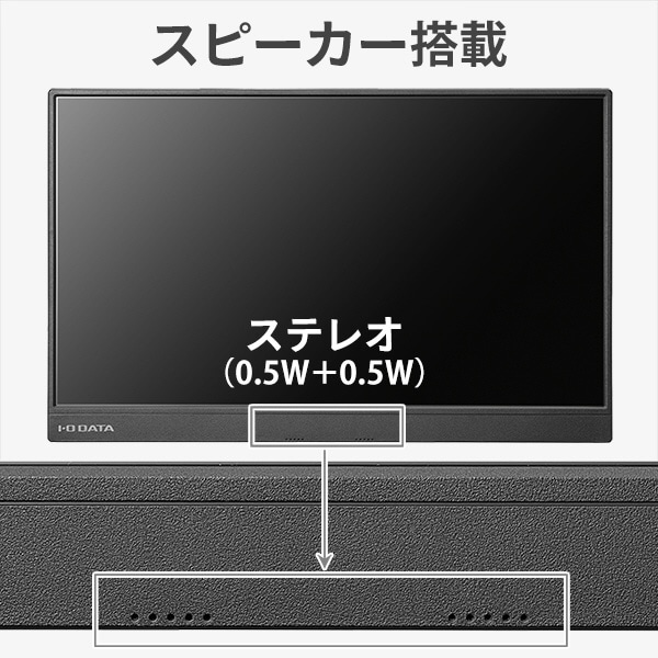 USB-C接続 PCモニター (タッチパネル) ブラック LCD-CF161XDB-MT [15.6