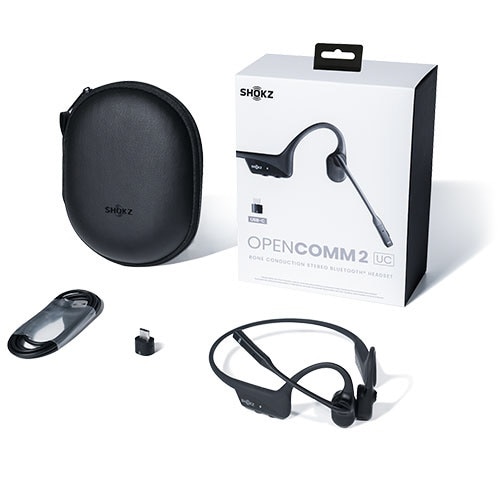 ブルートゥースイヤホン 耳かけ型 骨伝導 OpenComm2 UC USB-C SKZ-EP ...