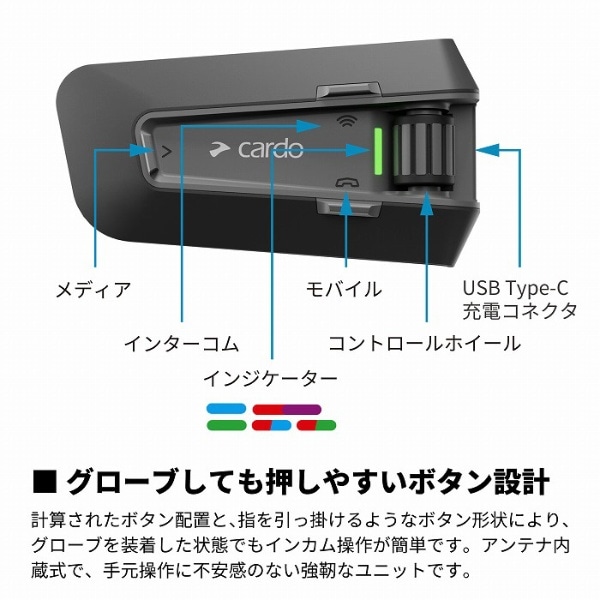 バイク用インカム PACKTALK EDGE（パックトーク エッジ） Cardo