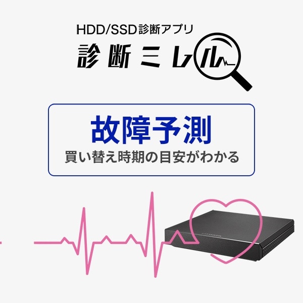 HDPZ-UT1K 外付けHDD USB-A接続 「トロッカ・静かeco録」 [1TB