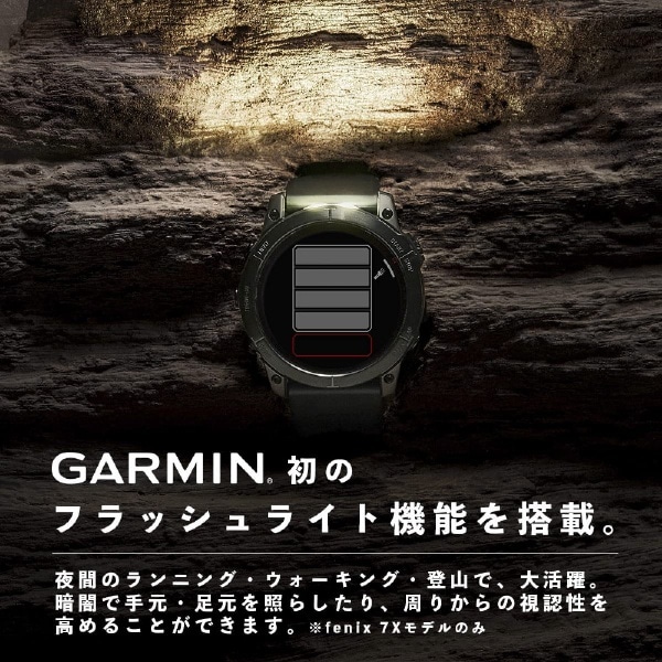 010-02541-43 fenix 7X Sapphire Dual Power 【Suica対応】 GARMIN Ti