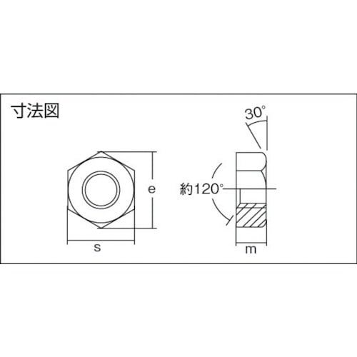 ユニクローム六角ナット1種M3×0.5（10000個入り） NTSS0003(NTSS0003