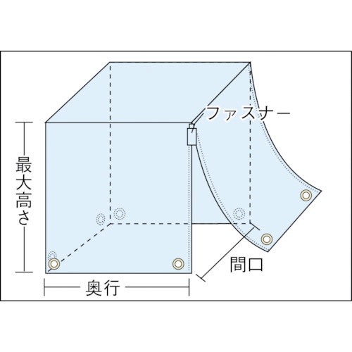 パレットカバー 1100X1100XH1300 ブルー P11A(P11A): ビックカメラ