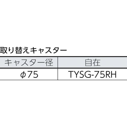 合板平台車プティカルゴ 450X450 ゴム車 PC4545G(PC4545G