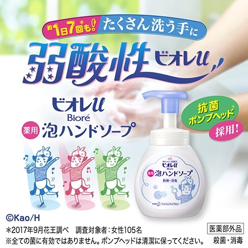 Biore ビオレu 薬用泡で出てくるハンドソープ つめかえ用 450mL