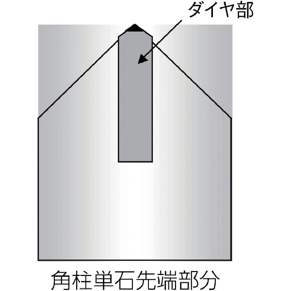 角柱単石ダイヤモンドドレッサー 11Φ 0.8角 TKDD1108(TKDD1108