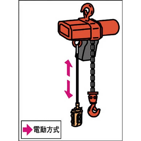 三相200V小型電気チェーンブロック490KG ACK4930《※画像はイメージです