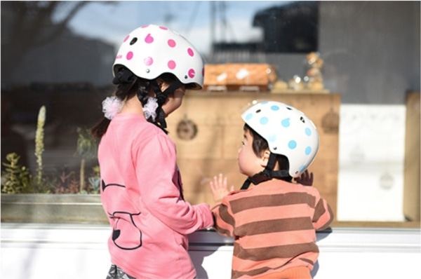 子供用ヘルメット bikke ビッケ ジュニアヘルメット(51～57cm/ドット 