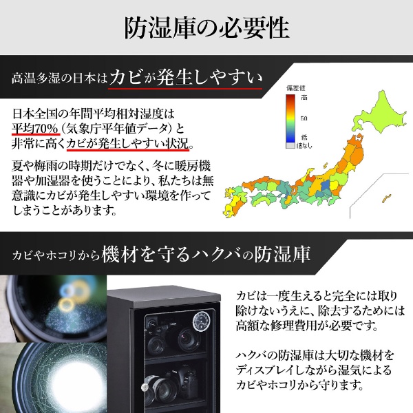 電子防湿保管庫「Eドライボックス」 KED-40[KED40](ブラック