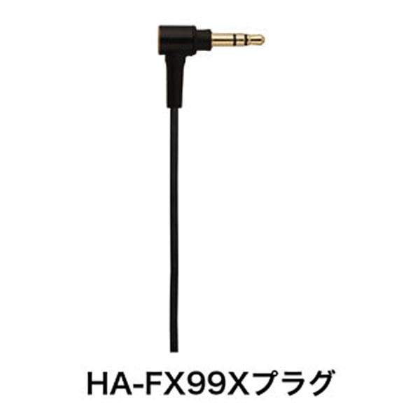 イヤホン カナル型 HA-FX99X-B [φ3.5mm ミニプラグ](ブラック