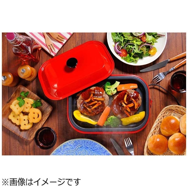 SHP-70F ホットプレート https://homeswan.jp/hotplate/shp70f/ レッド