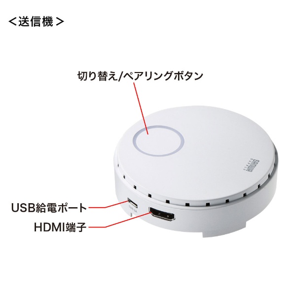 ワイヤレスHDMI〕エクステンダー VGA-EXWHD6(ブラック): ビックカメラ