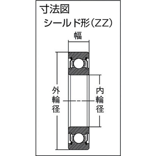 SMT ステンレスボールベアリング シールドタイプ SS6210ZZ(SS6210ZZ